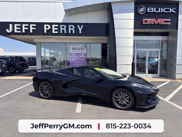 2026 Chevrolet Corvette Stingray 3LT in Black — front three-quarter view