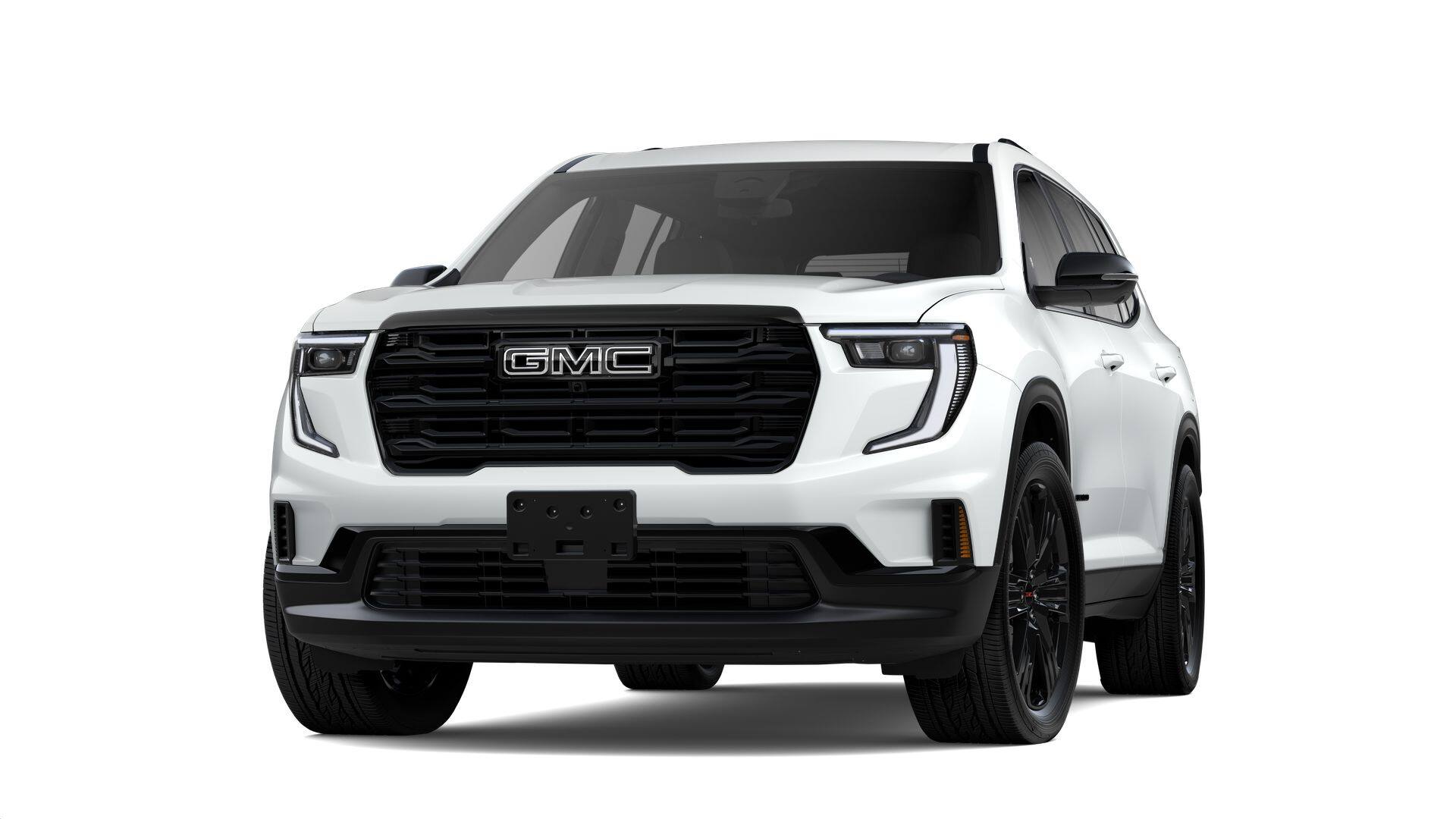 2026 GMC Acadia Base in Summit White — front three-quarter view