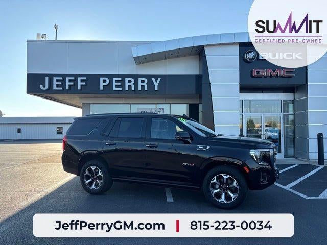 2022 GMC Yukon AT4 in Onyx Black — front three-quarter view