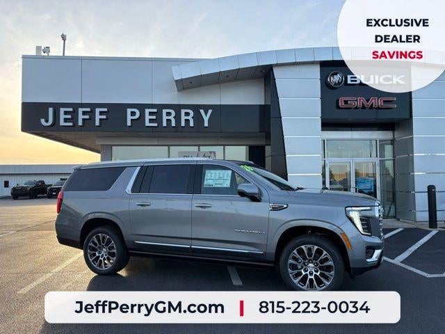 2026 GMC Yukon XL Denali in Sterling Metallic — front three-quarter view