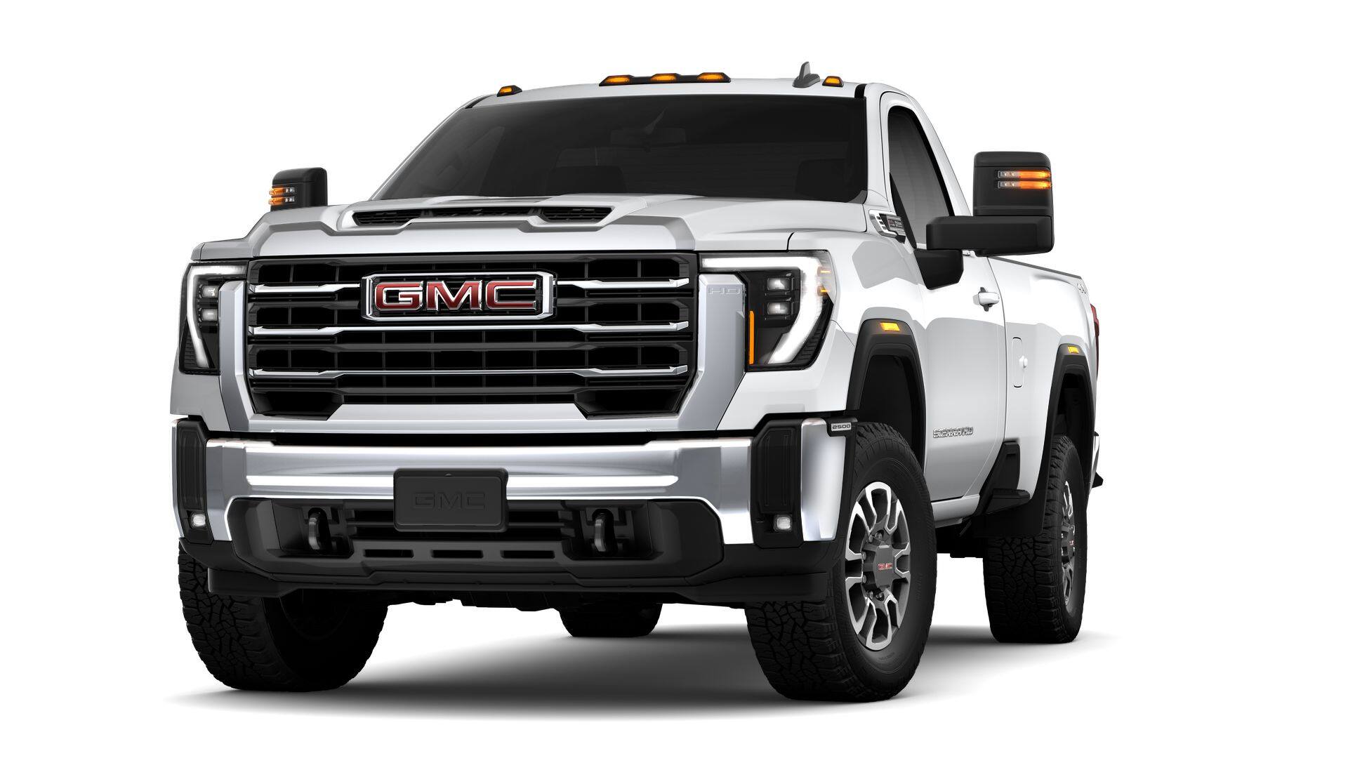 2026 GMC Sierra 2500 HD Base in Summit White — front three-quarter view