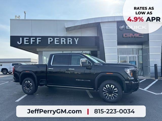 2026 GMC Sierra 2500 HD Denali Ultimate in Onyx Black — front three-quarter view