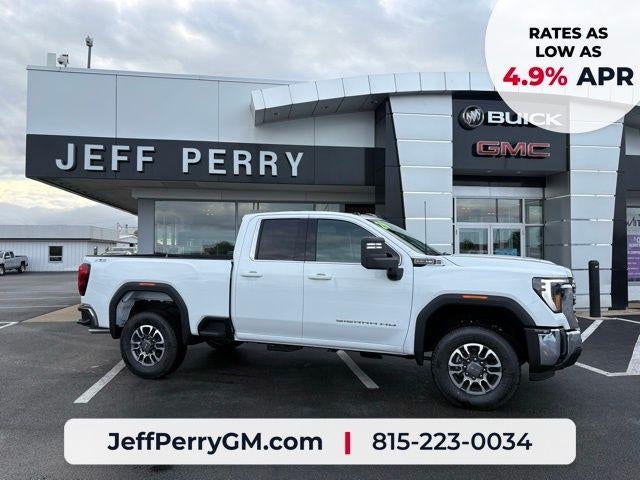 2026 GMC Sierra 2500 HD SLE in Summit White — front three-quarter view