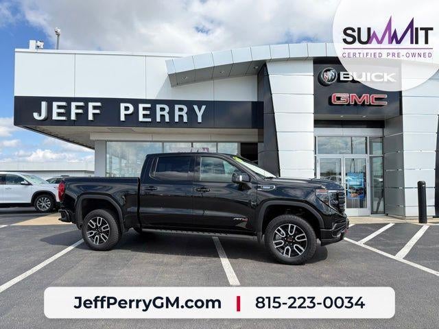 2026 GMC Sierra 1500 AT4 in Onyx Black — front three-quarter view