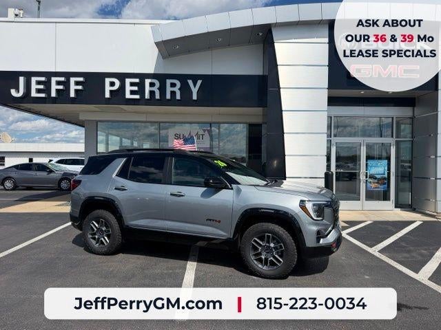 2026 GMC Terrain AWD AT4 in Sterling Metallic — front three-quarter view