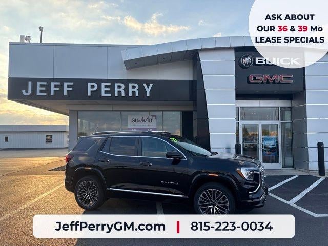 2027 GMC Terrain AWD Denali in Ebony Twilight Metallic — front three-quarter view