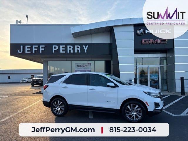 2024 Chevrolet Equinox LT in Summit White — front three-quarter view