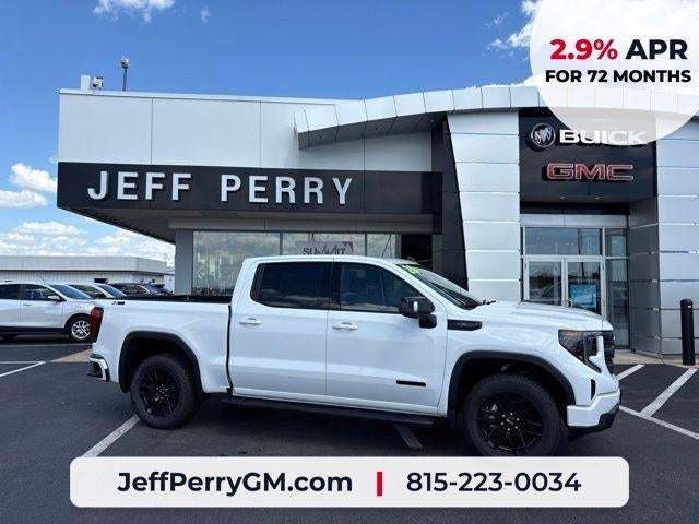 2026 GMC Sierra 1500 Elevation in Summit White — front three-quarter view