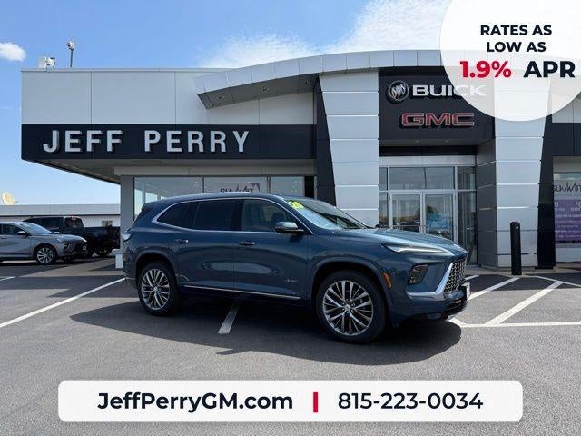 2026 Buick Enclave Avenir in Ocean Blue Metallic — front three-quarter view