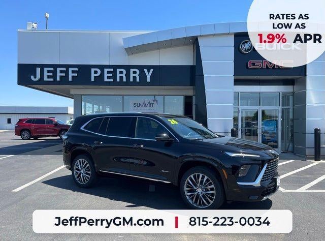 2026 Buick Enclave Avenir in Ebony Twilight Metallic — front three-quarter view