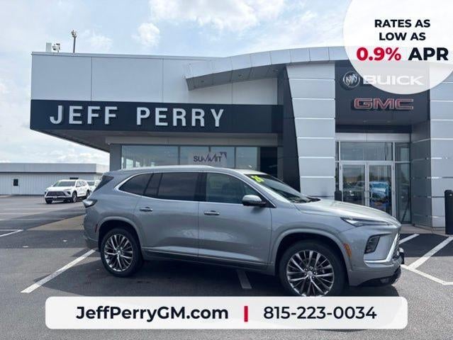 2026 Buick Enclave Avenir in Moonstone Gray Metallic — front three-quarter view