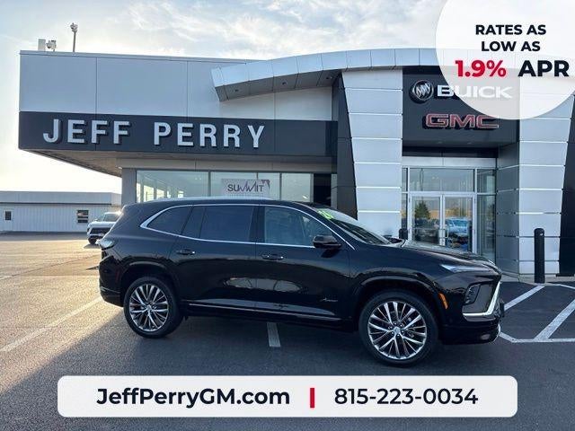 2026 Buick Enclave Avenir in Ebony Twilight Metallic — front three-quarter view