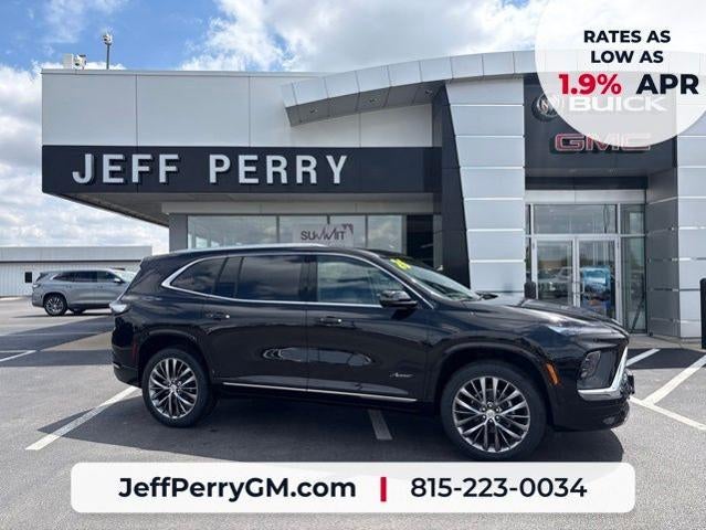 2026 Buick Enclave Avenir in Ebony Twilight Metallic — front three-quarter view