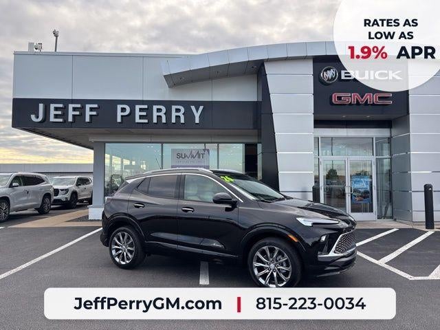 2026 Buick Encore GX Avenir in Ebony Twilight Metallic — front three-quarter view