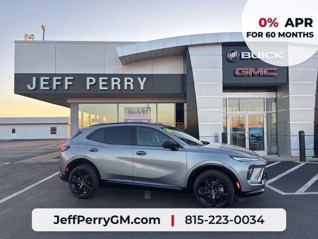 2026 Buick Envision Sport Touring in Moonstone Gray Metallic — front three-quarter view